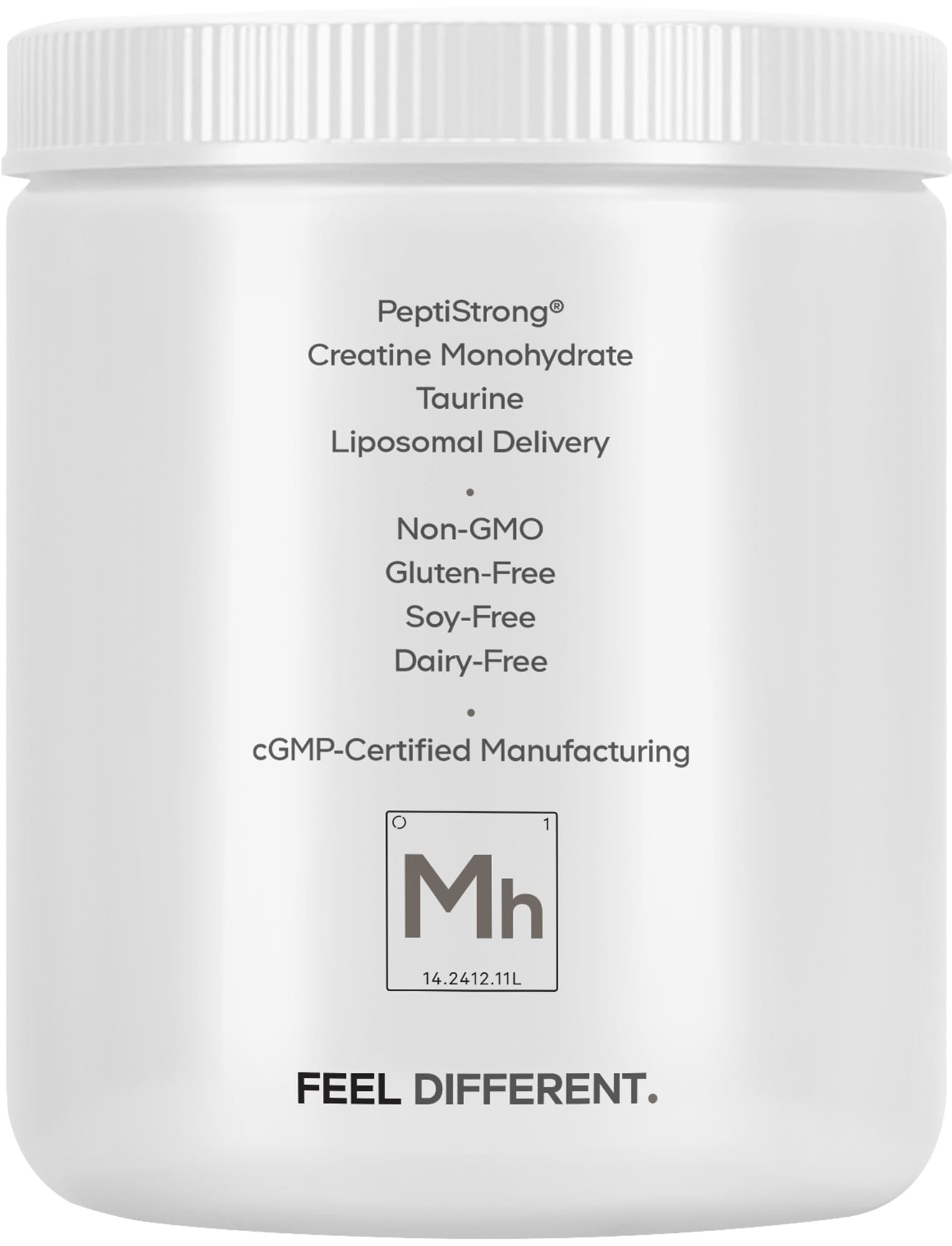 Codeage Muscle Formula+ Platinum Supplement - Creatine Monohydrate, PeptiStrong Fava Bean Protein Hydrolysate, Taurine, Vitamin D3, Liposomal Delivery - Non-GMO - Unflavored Protein Powder - 8.78 Oz CodeageAu supplements