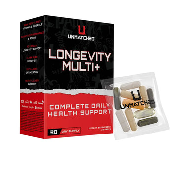 Unmatched Longevity Multi+ | Complete Daily Health Support | Methylated Vitamins & Minerals, Omega-3s, Nootropics, & Longevity Agents | UnmatchedAu supplements