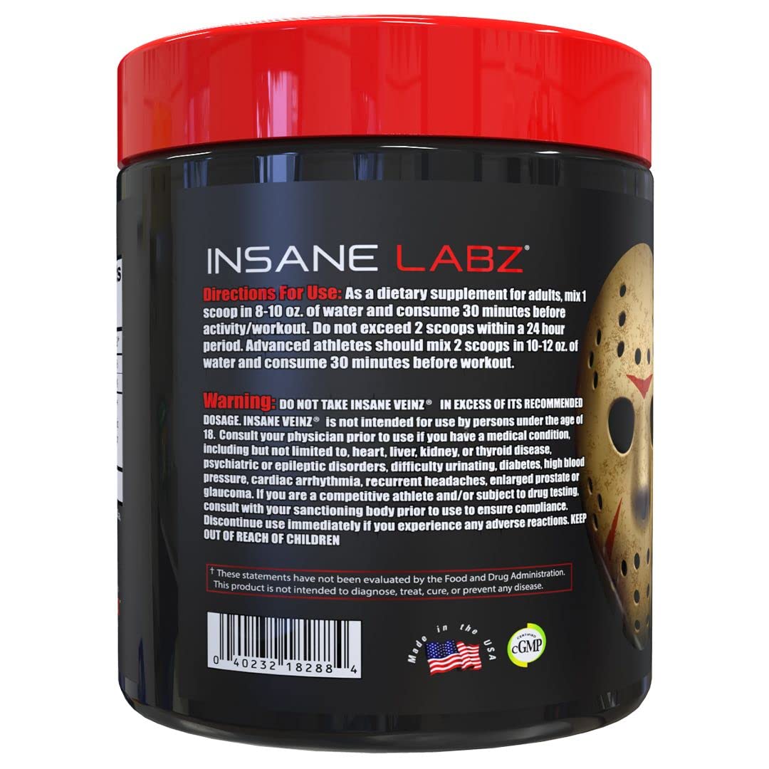 Psychotic, and Insane Veinz, Pre Workout Stack (Fruit Punch) Insane LabzAu supplements