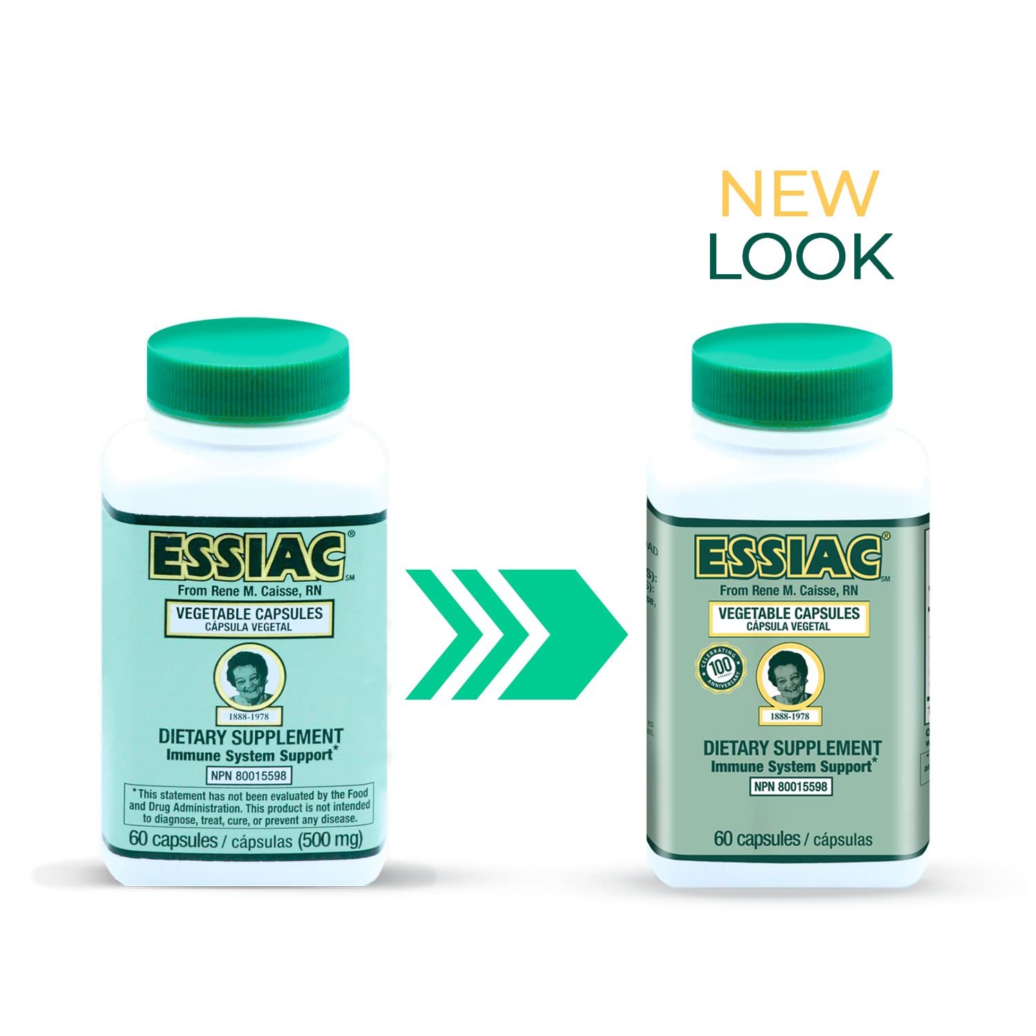 ESSIAC Tea All-Natural Herbal Extract Capsules – 60 Capsules | Powerful Antioxidant Blend to Help Promote Overall Health & Well-Being | Original Formula Since 1922 EssiacAu supplements