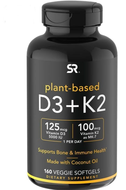 (Pack of 1) 160 Vegan Certified, Non GMO Liquid Softgels rozzunSports Research Vitamin Rozzun Creative VisionUS supplements