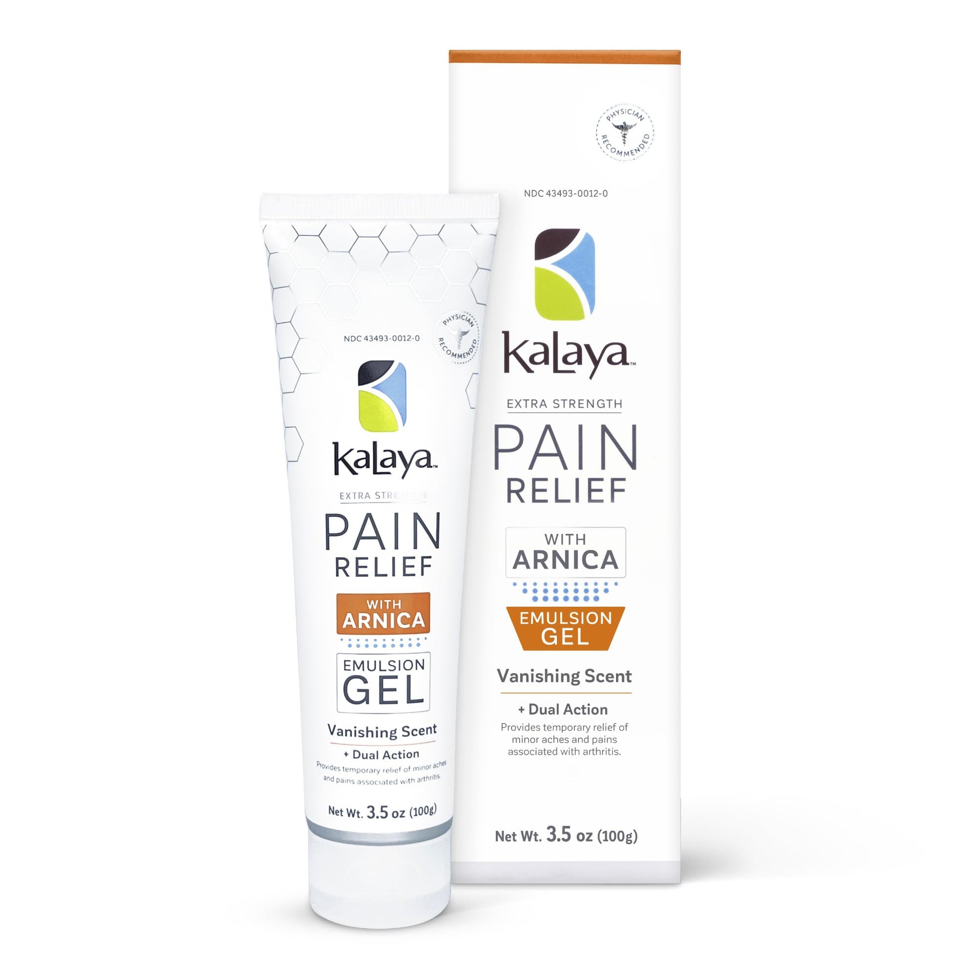 Kalaya Extra Strength Pain Relief Gel with Arnica -Fast Acting, Long Lasting, Vanishing Scent, medically formulated for Arthritis, Joints, Muscle, Back, Neck, Shoulder, Hand and Knee Pain Kalaya NaturalsAu supplements