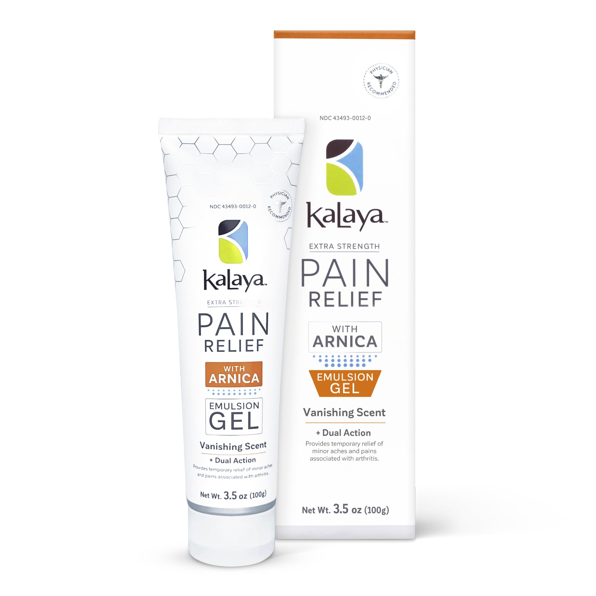 Kalaya Extra Strength Pain Relief Gel with Arnica -Fast Acting, Long Lasting, Vanishing Scent, medically formulated for Arthritis, Joints, Muscle, Back, Neck, Shoulder, Hand and Knee Pain Kalaya NaturalsAu supplements