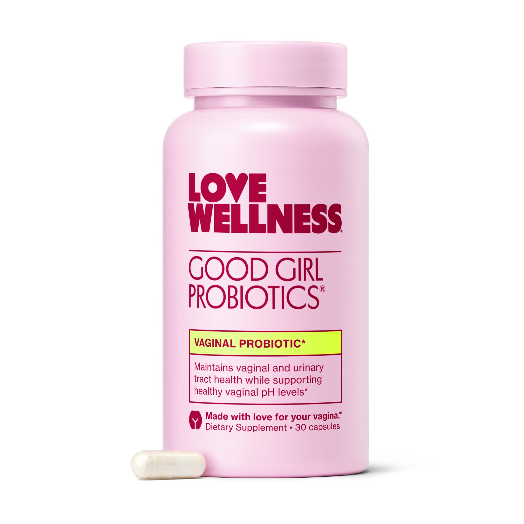 Love Wellness Good Girl Probiotics | Women’s Vaginal Health & pH Balance Supplement | 9-Strain Probiotic for Urinary Tract, Yeast, Odor & Immune Support | Gluten-Free (30-Day Supply) Love WellnessAu supplements