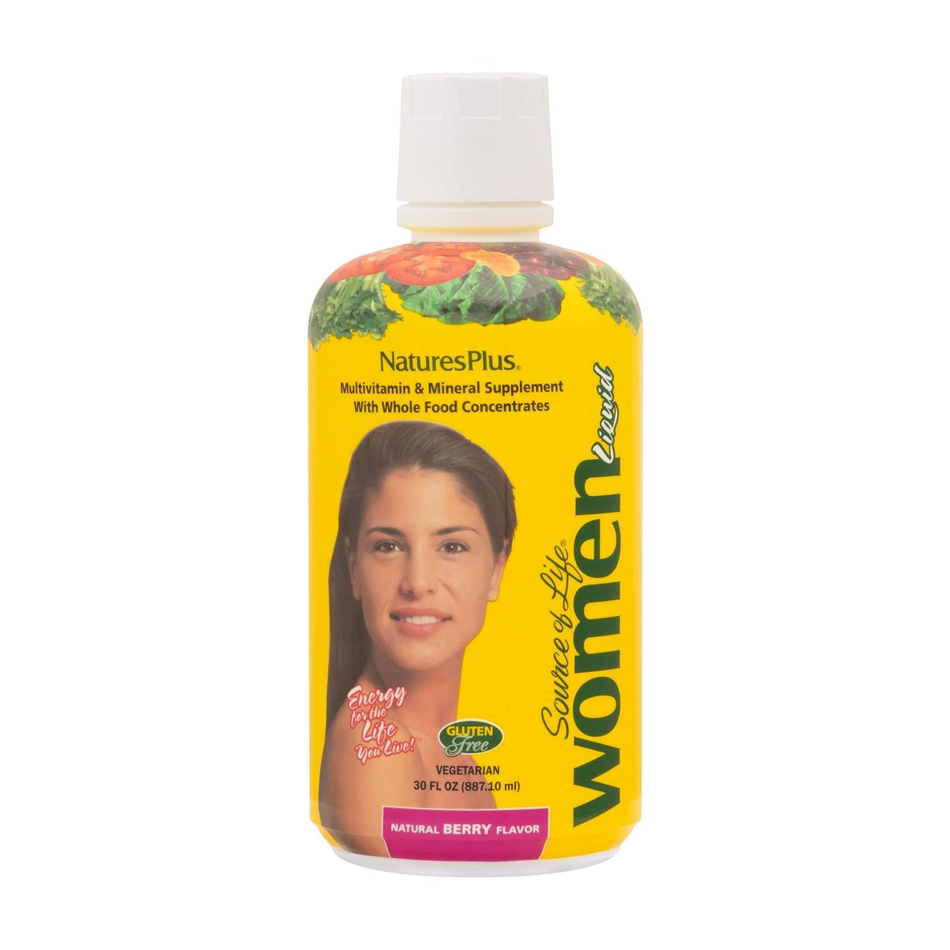 NaturesPlus Source of Life Women Liquid Multivitamin - 30 fl oz - Natural Berry Flavor - Whole Foods & Minerals - Healthy Immune System & Energy - Vegetarian, Gluten-Free - 30 Servings NaturesPlusAu supplements