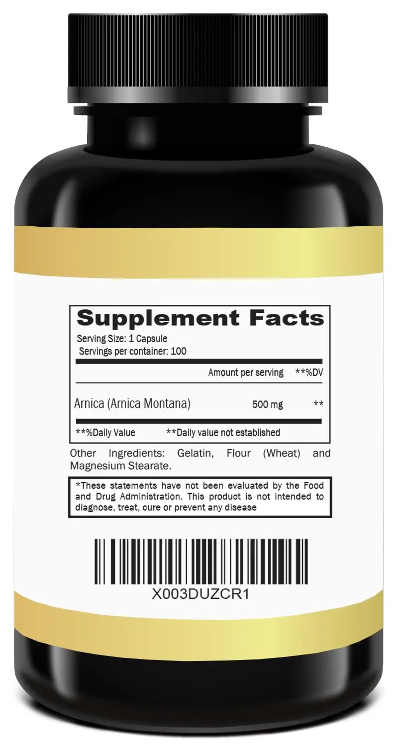 Arnica Montana Capsules 500mg 100 Capsules DRA. ANNAAu supplements