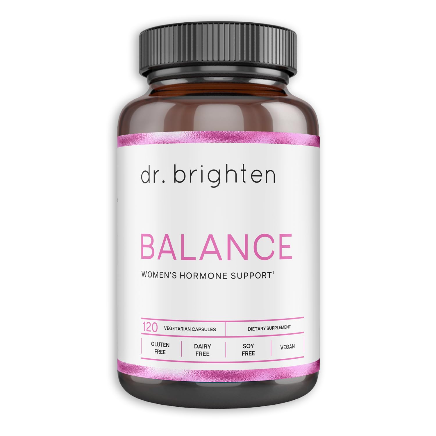 Dr. Brighten Balance - Hormone Balance for Women with Chasteberry and DIM - Targets Hormonal Acne, Period Issues, & PMS - Vegan, Non-GMO Dr. BrightenAu supplements