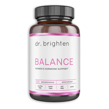 Dr. Brighten Balance - Hormone Balance for Women with Chasteberry and DIM - Targets Hormonal Acne, Period Issues, & PMS - Vegan, Non-GMO Dr. BrightenAu supplements