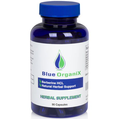 Blue Organix Berberine 500mg Formula HCL Complex Supplement with Silymarin Blue OrganixUS supplements