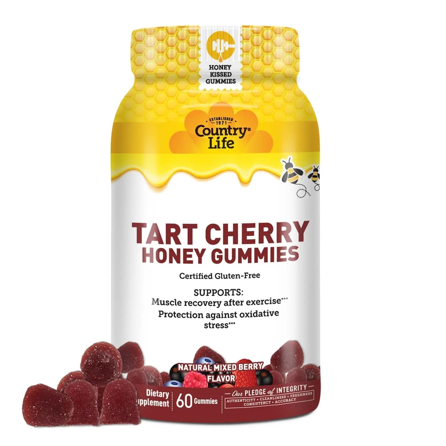 Country Life® Tart Cherry & Adult Multivitamin Honey Gummies - Bundle - Non-GMO - Certified Gluten Free Country LifeAu supplements