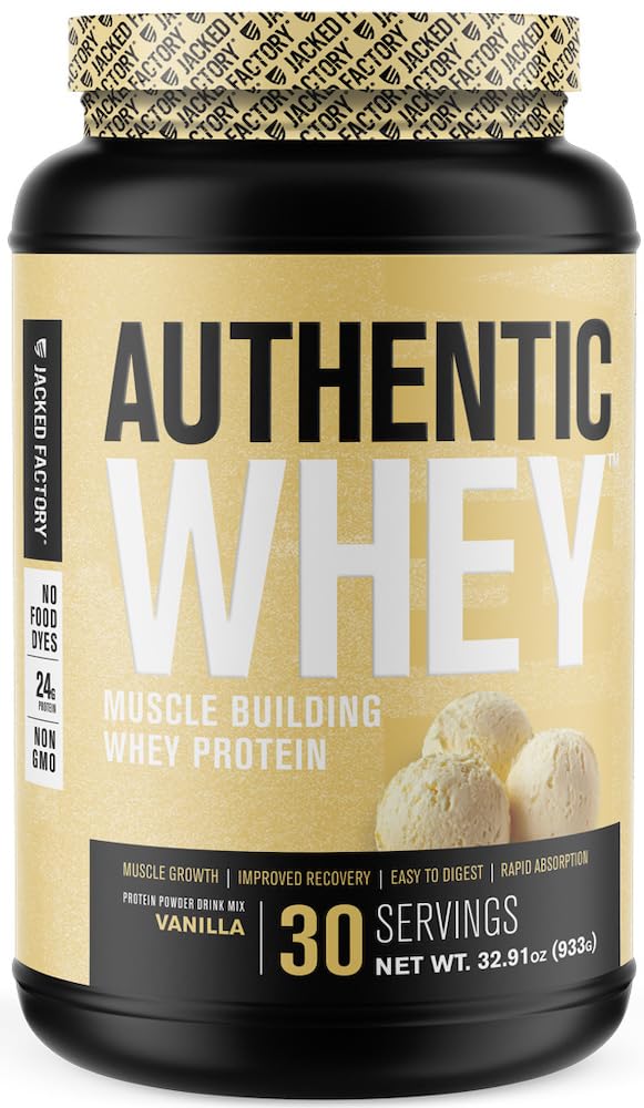 Jacked Factory Authentic Whey Muscle Building Whey Protein Powder - Low Carb Jacked FactoryUS supplements