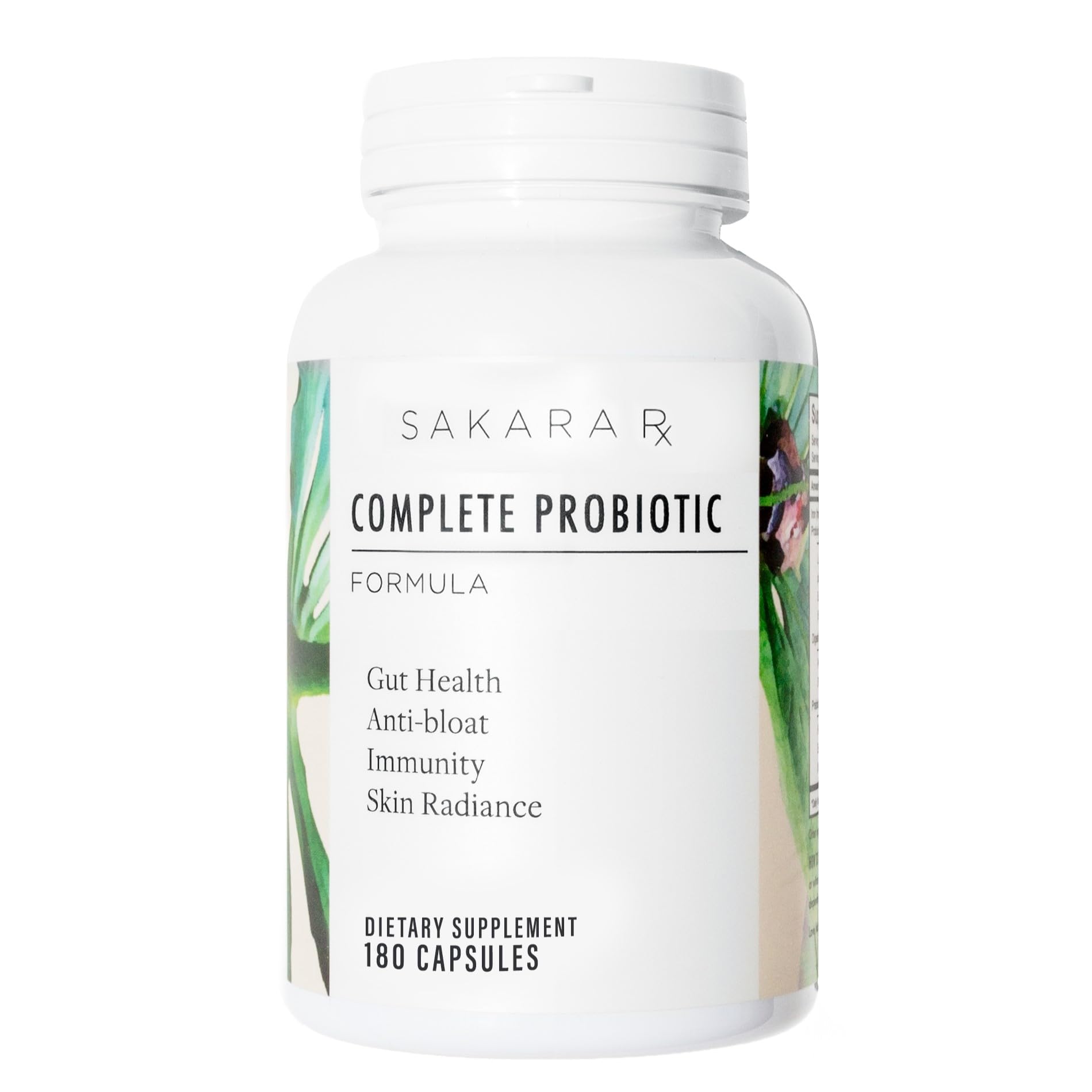 SAKARA Complete Probiotic - Prebiotics and Probiotics for Women Digestive Health Supplements, Supports Bloating, Immune System & Skin Radiance, Gut Health for Women with 3 Billion CFU's - 180 Capsules SAKARAAu supplements