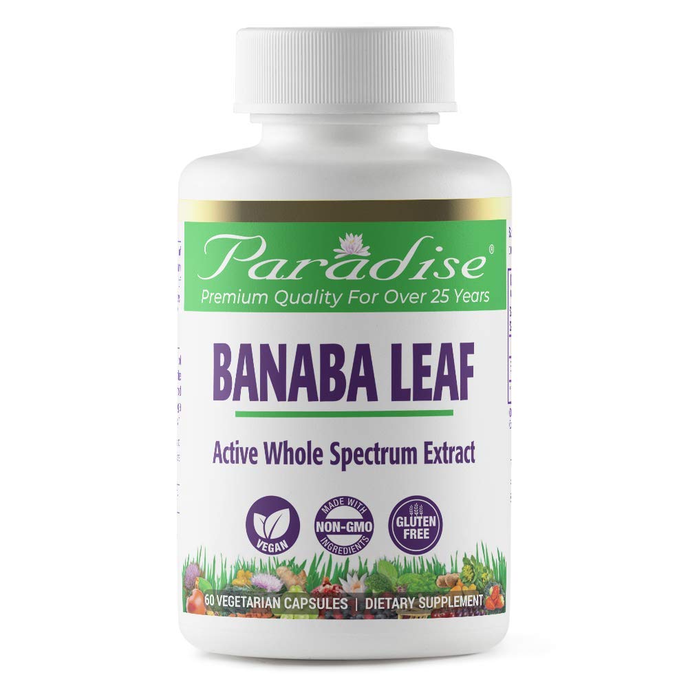 Paradise Herbs Banaba Leaf Vegetarian Capsules, 60 Count Paradise HerbsAu supplements