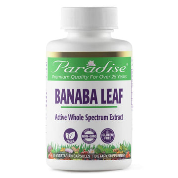 Paradise Herbs Banaba Leaf Vegetarian Capsules, 60 Count Paradise HerbsAu supplements