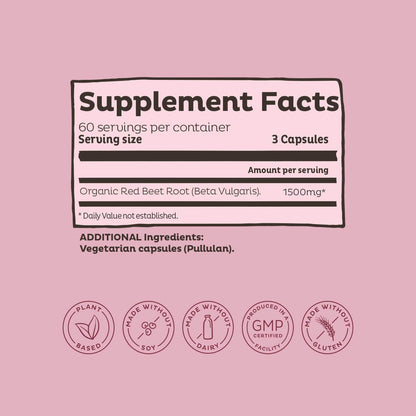 KOS Organic Beet Root Powder + Organic Beet Root Capsules Bundle KOSUS supplements
