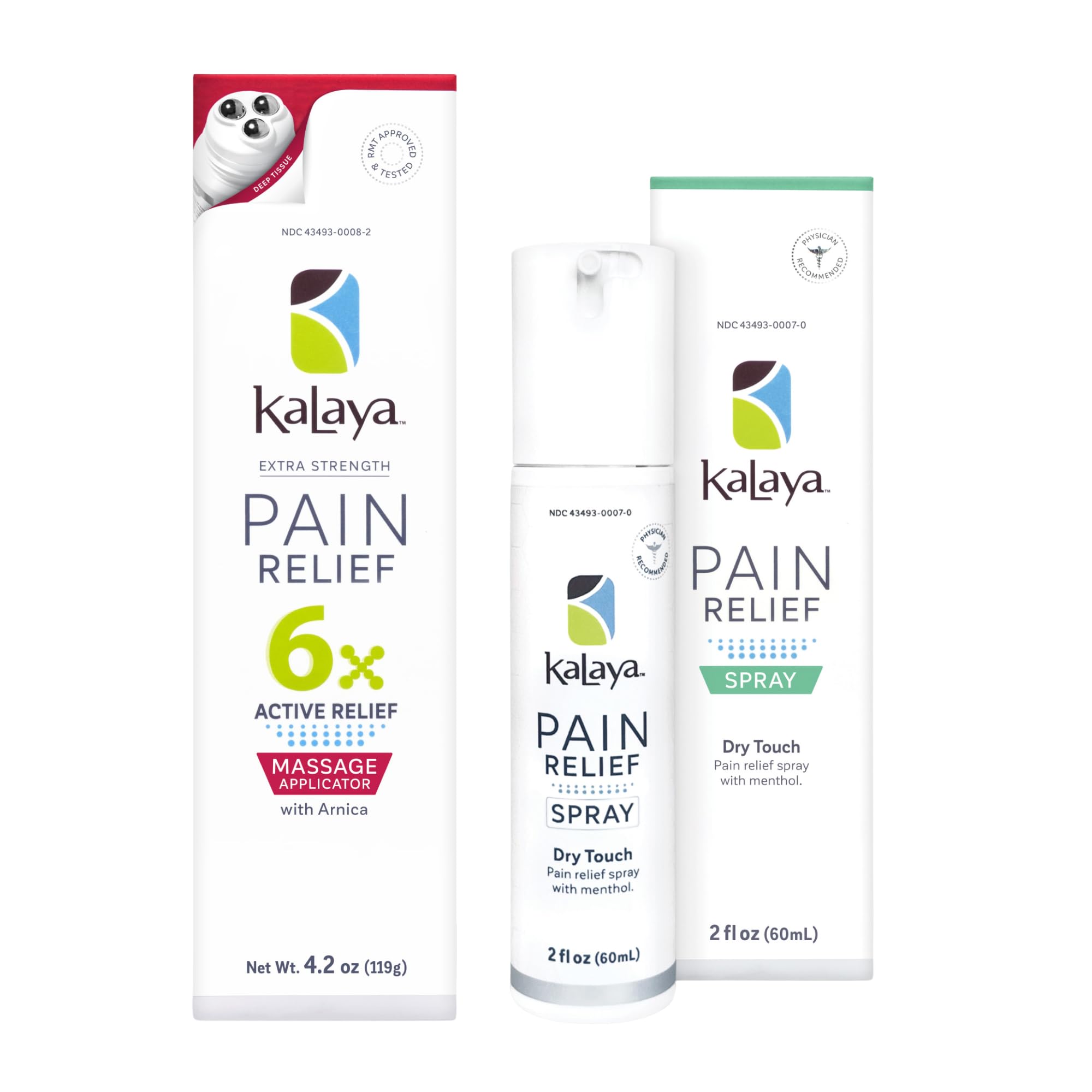 Kalaya 6X Pain Relief Arnica Cream with Massager and Active Pain Relief Spray for Joint & Muscle Pain Kalaya NaturalsAu supplements
