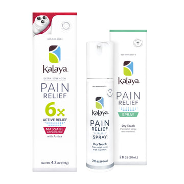 Kalaya 6X Pain Relief Arnica Cream with Massager and Active Pain Relief Spray for Joint & Muscle Pain Kalaya NaturalsAu supplements