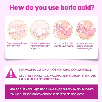 Sweet Mini Me 600mg Boric Acid Suppositories – Natural Vaginal Health Support for Women – pH Balance, Odor & Itch Relief – 30 Count Capsules GenericUS supplements