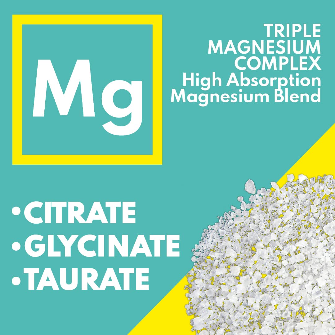 VAL Triple Magnesium Complex 400mg (Glycinate, Taurate & Citrate) for Muscle Relaxation, Sleep & Calm Energy, Vegan, Non-GMO, 90 Capsules VALAu supplements