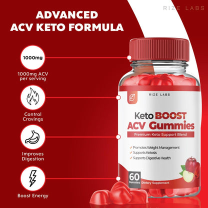 (2 Pack) Keto Boost ACV Gummies - Keto Boost ACV Gummies for Advanced Weight Loss rize labsUS supplements