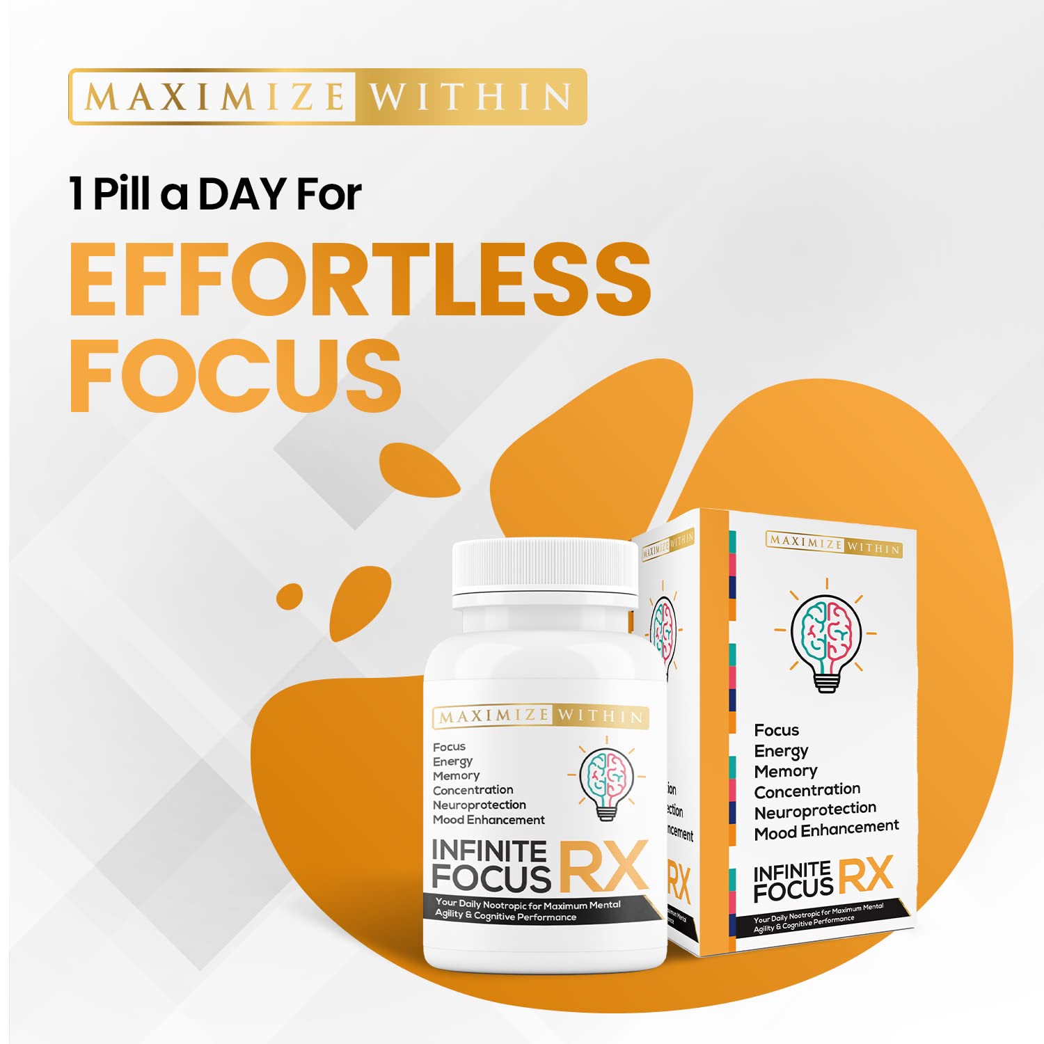 Maximum Slim Infinite Focus RX Nootropic Capsules Maximum SlimAu supplements