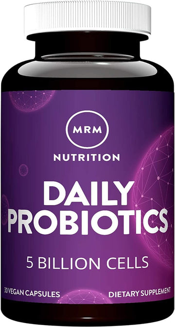 MRM Nutrition Daily Probiotics - Supports Intestinal, GI, & Immune Health for Women & Men, Prebiotic, Probiotic, & Postbiotic Supplement, 5 Billion Cells & 16 Different Strains, Vegan - 30 Servings MRMAu supplements