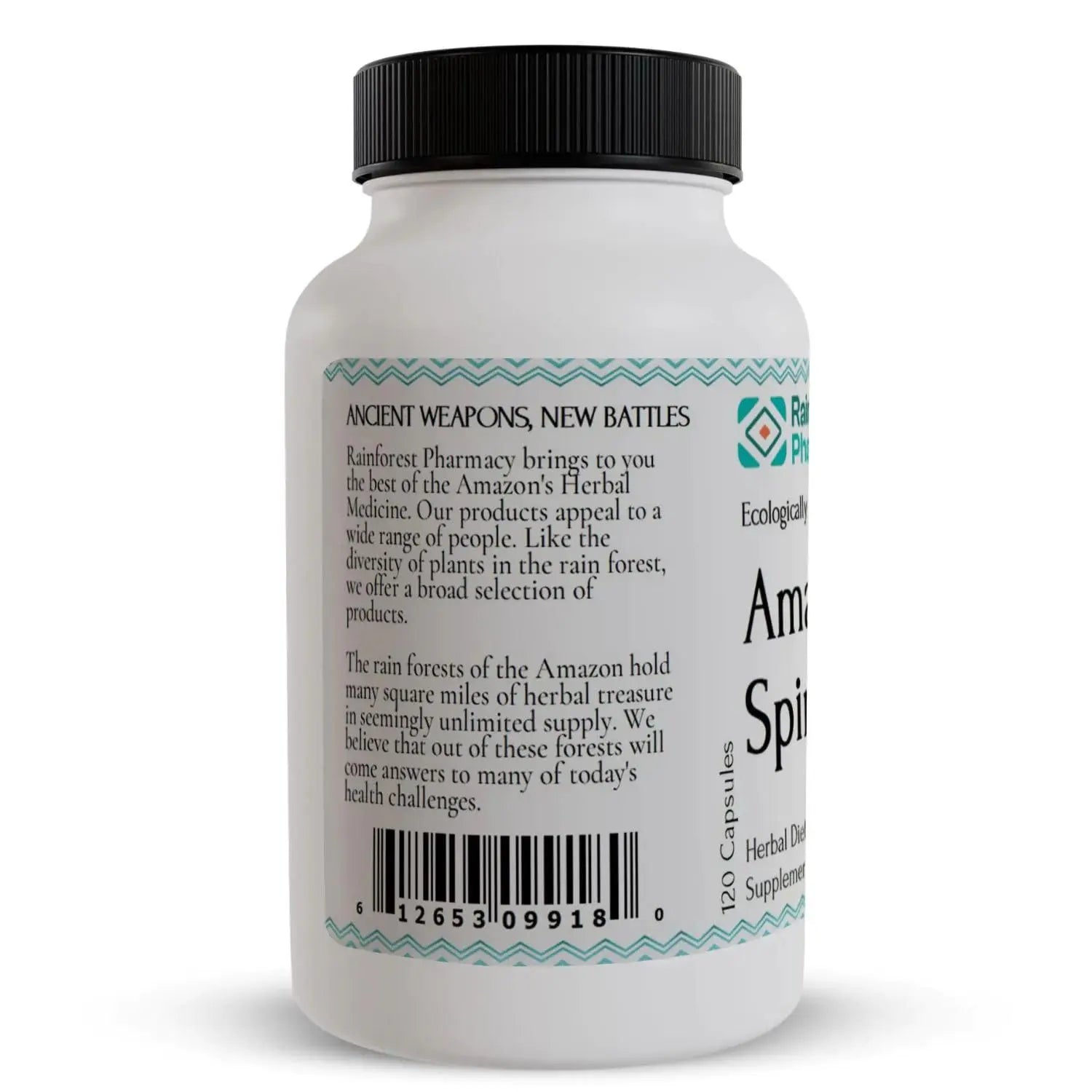 Rainforest Pharmacy Spiro Natural Herbal Supplement| 120 Vegetarian Capsules, 500 mg | Ecologically Wildcrafted Chanca Piedra & 5 Amazon Rainforest Herbs | Non-GMO Rainforest PharmacyAu supplements