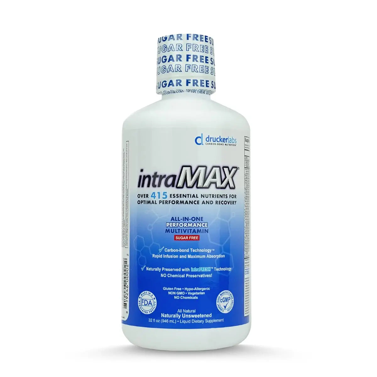 intraMAX Drucker Labs Organic Sugar-Free All-in-One Performance Liquid Multivitamin for Men & Women | intraMAXAu supplements