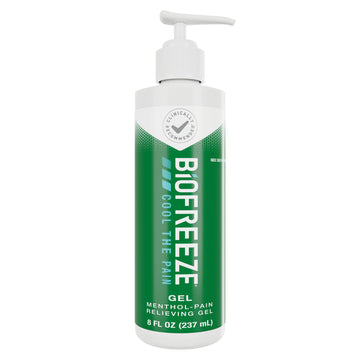 Biofreeze Pain Relief Gel, Arthritis Pain Reliver, Knee & Lower Back Pain Relief, Sore Muscle Relief, Neck Pain Relief, Pharmacist Recommended, 8 FL OZ Biofreeze Menthol Gel BiofreezeAu supplements