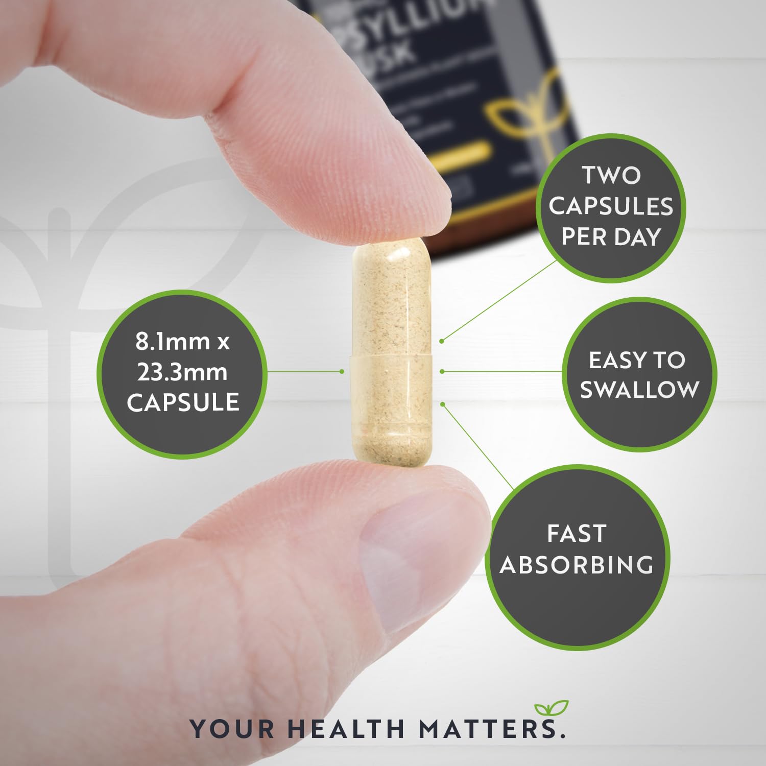 Psyllium Husks Fibre Supplement – 1400mg per Serving – Naturally High in Soluble Fibre NutravitaUS supplements