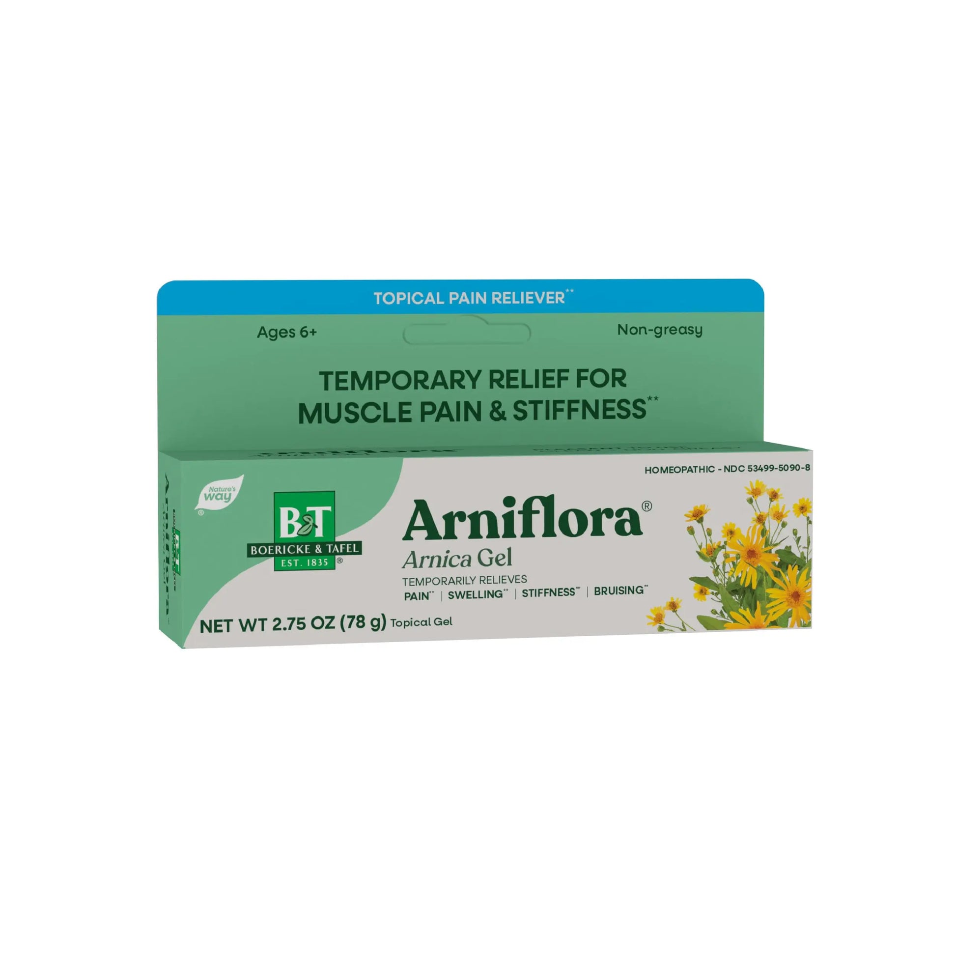 Nature's Way Boericke & Tafel Arniflora Arnica Gel, Temporarily Relieves Pain*, Swelling*, Stiffness*, 2.75 Oz (Packaging May Vary) Nature's WayAu supplements