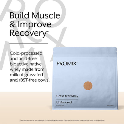 Promix Whey Protein Powder, Unflavored - 2.5lb Bulk - Grass-Fed & 100% All Natural ProMix NutritionUS supplements