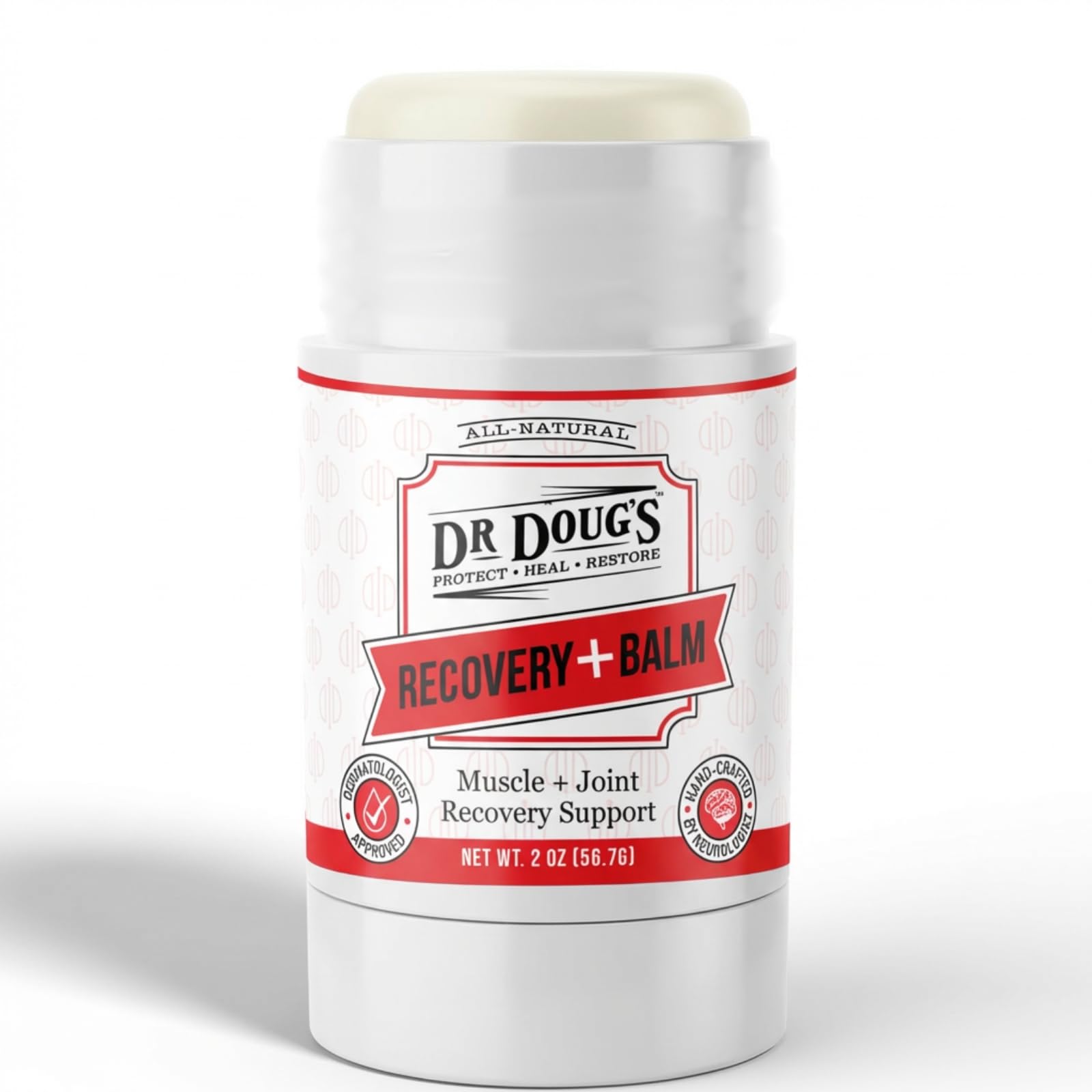 Dr. Doug's Recovery Balm – Organic Arnica & Magnesium Topical Rub – Soothing Support Lotion for Active Muscles, Joints, & Skin – Dermatologist Approved, Handmade in USA, Organic 2 oz Twist-Up Stick Dr. Doug'sAu supplements