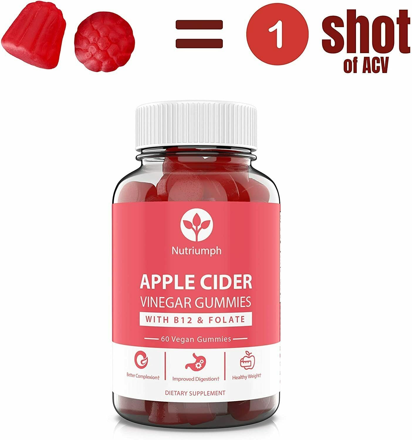 Nutriumph Apple Cider Vinegar Gummies with The Mother Vegan – Weight Loss, Detox NutriumphAu supplements