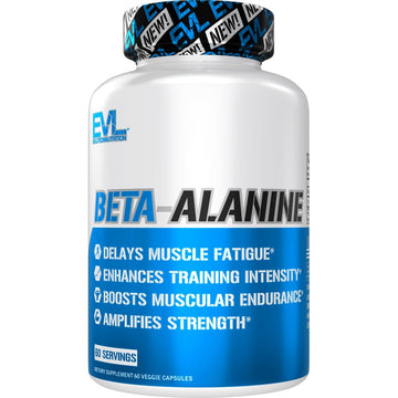 Evlution Nutrition Beta-Alanine Capsules - Enhance Training Intensity - 60 Count Beta EvlutionAu supplements