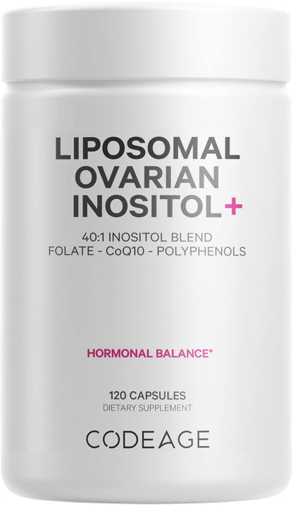 Codeage Liposomal Ovarian Inositol + Supplement - Myo-Inositol, D-Chiro-Inositol CodeageUS supplements