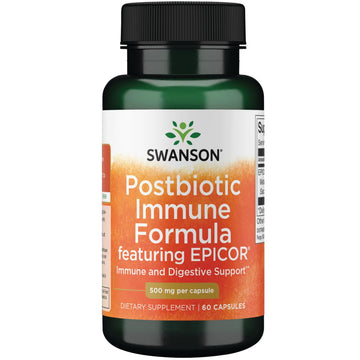 Swanson Postbiotic Immune Formula Featuring Epicor 500 mg 60 Caps Swanson Premium BrandAu supplements