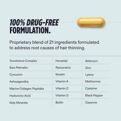 Nutrafol Men's Hair Growth Supplements, Clinically Tested for Visibly Thicker Hair and Scalp Coverage, Dermatologist Recommended - 1 Month Supply NutrafolUS supplements