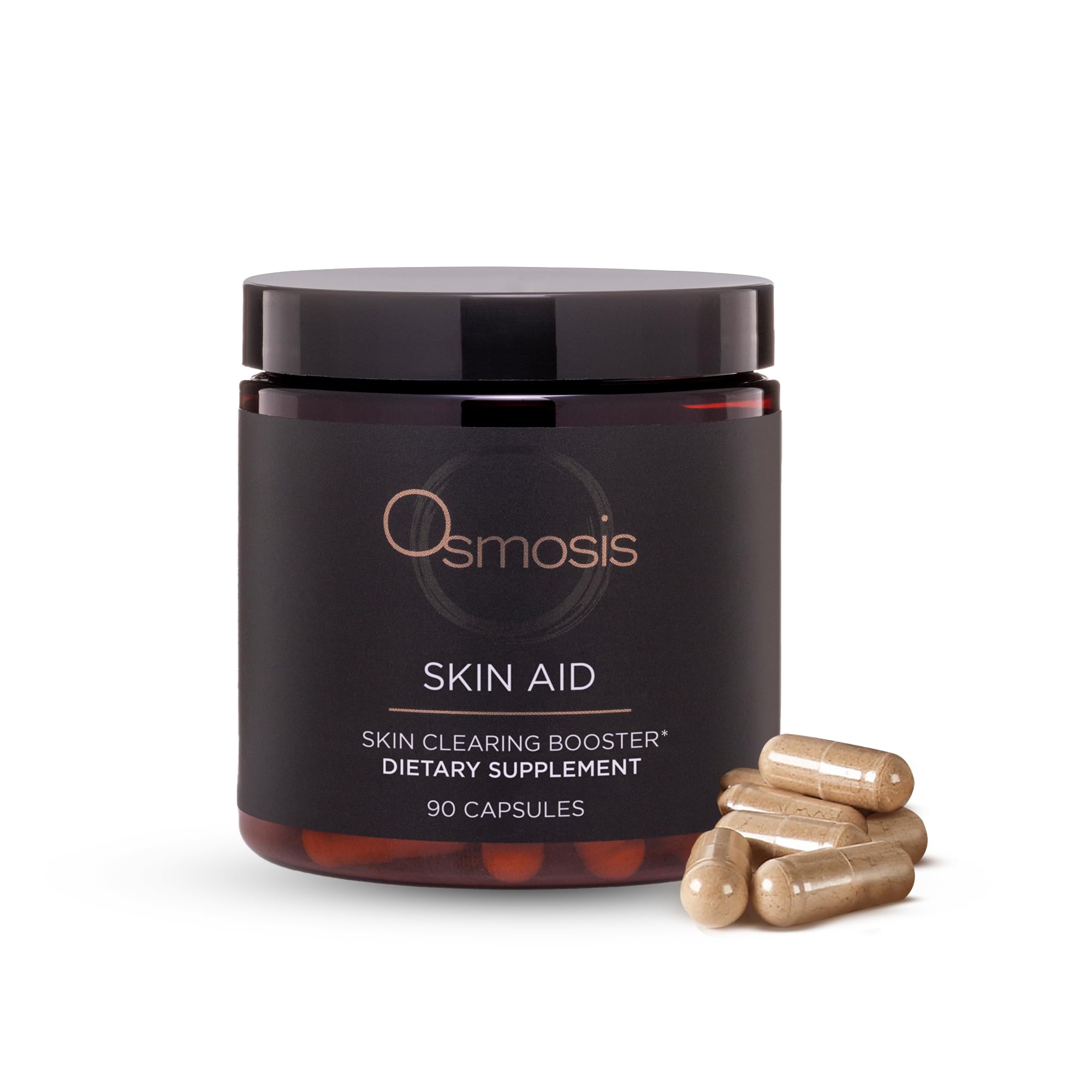 OSMOSIS Skin Aid Daily Supplement, Microbiome and Immunity Support, Vitamin A, for Acne and Blemish Prone Skin, 90 Count OSMOSISAu supplements