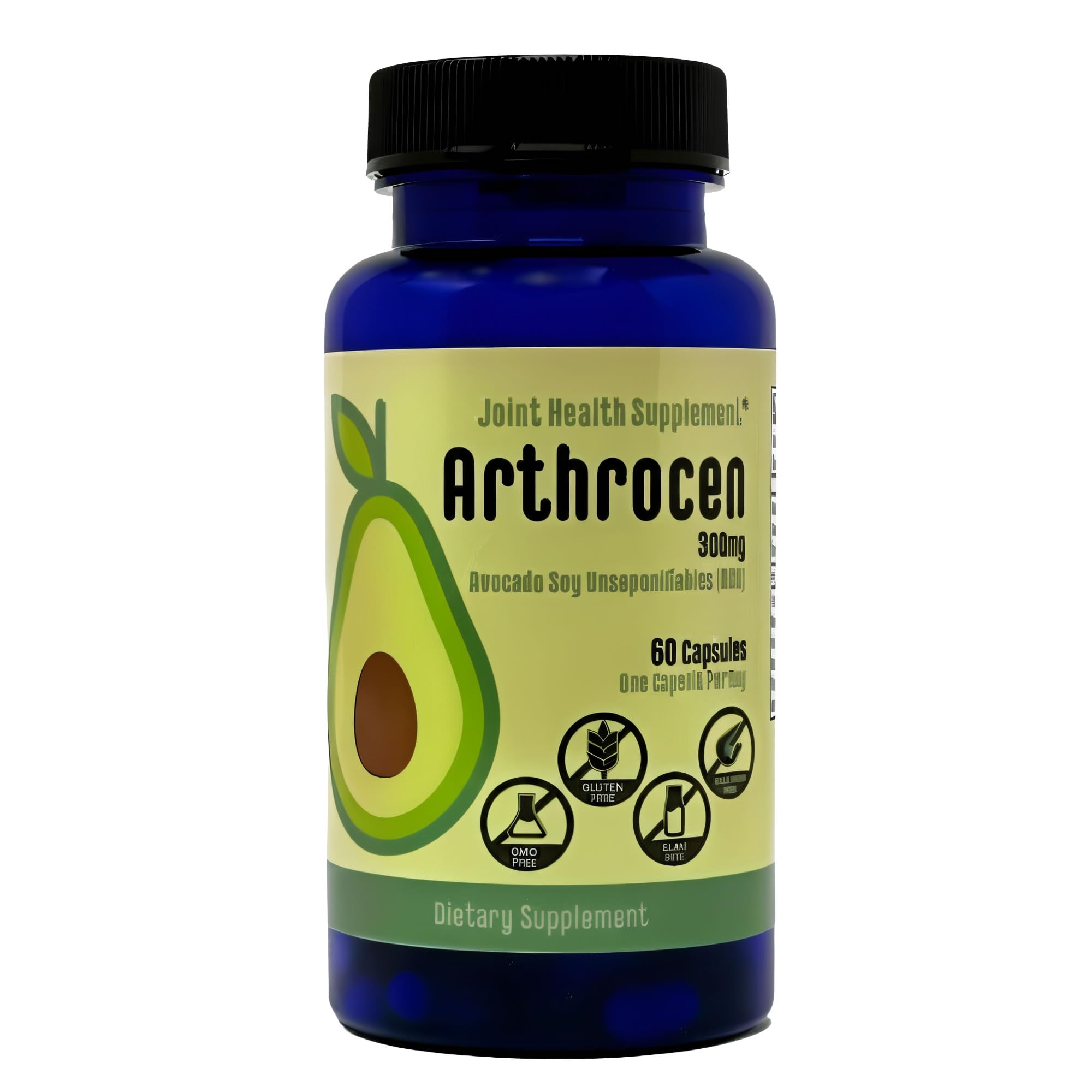 Arthrocen Joint Health Supplement with 300 mg ASU (Avocado Soy Unsaponifiables) – Supports Joint Mobility & Cartilage – Plant-Based Daily Joint Support – Non-GMO, Gluten & Dairy Free – 60-Day Supply ArthrocenAu supplements