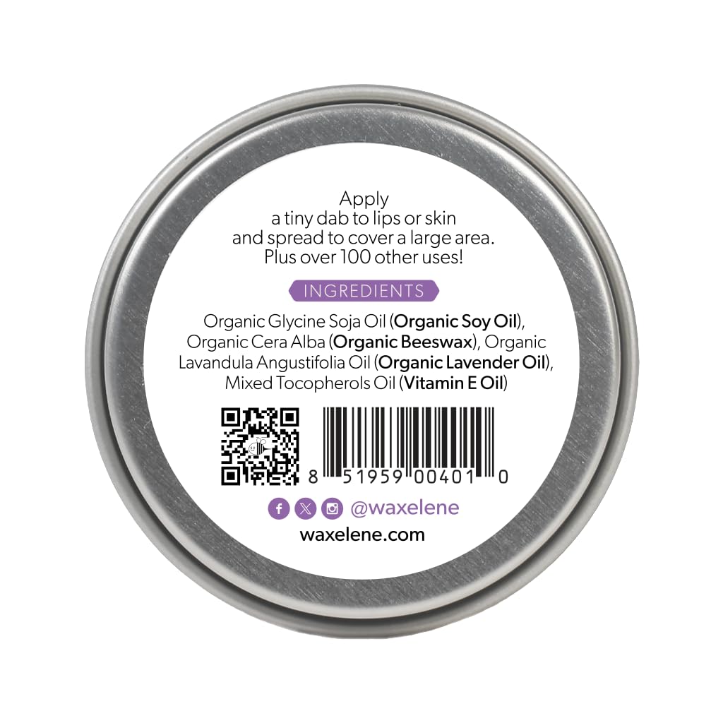 Lavender Aerated Lip Balm tin - Single WaxeleneAu supplements