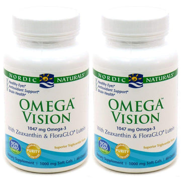 Nordic Naturals Omega Vision, Lemon - 60 Soft Gels - Pack of 2-1460 mg Omega-3 + FloraGLO Lutein & Zeaxanthin - Eye Health, Brain Health, Antioxidant Support - Non-GMO - 60 Total Servings Nordic NaturalsAu supplements