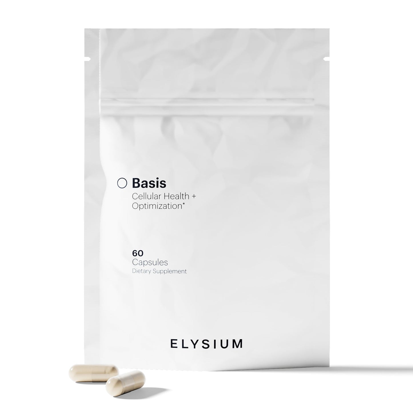 ELYSIUM Basis NAD Plus Supplement 30 Servings - with Nicotinamide Riboside 250mg and Pterostilbene 50mg - Healthy Aging Supplement & Cellular Energy ELYSIUMUS supplements