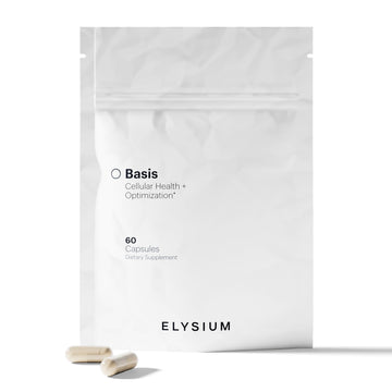ELYSIUM Basis NAD Plus Supplement 30 Servings - with Nicotinamide Riboside 250mg and Pterostilbene 50mg - Healthy Aging Supplement & Cellular Energy ELYSIUMUS supplements