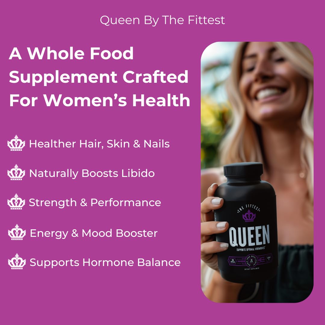 The Fittest Queen Organ Supplement, Hormone & Energy Support, 180 Capsules The Fittest EverAu supplements