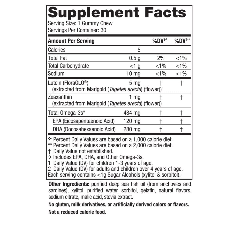 Nordic Naturals Children’s Eye Health Gummies, Strawberry Lemonade - 30 Gummies for Kids - 484 mg Total Omega-3s DHA, Lutein & Zeaxanthin - Brain Health, Antioxidant Support, Non-GMO - 30 Servings Nordic NaturalsAu supplements