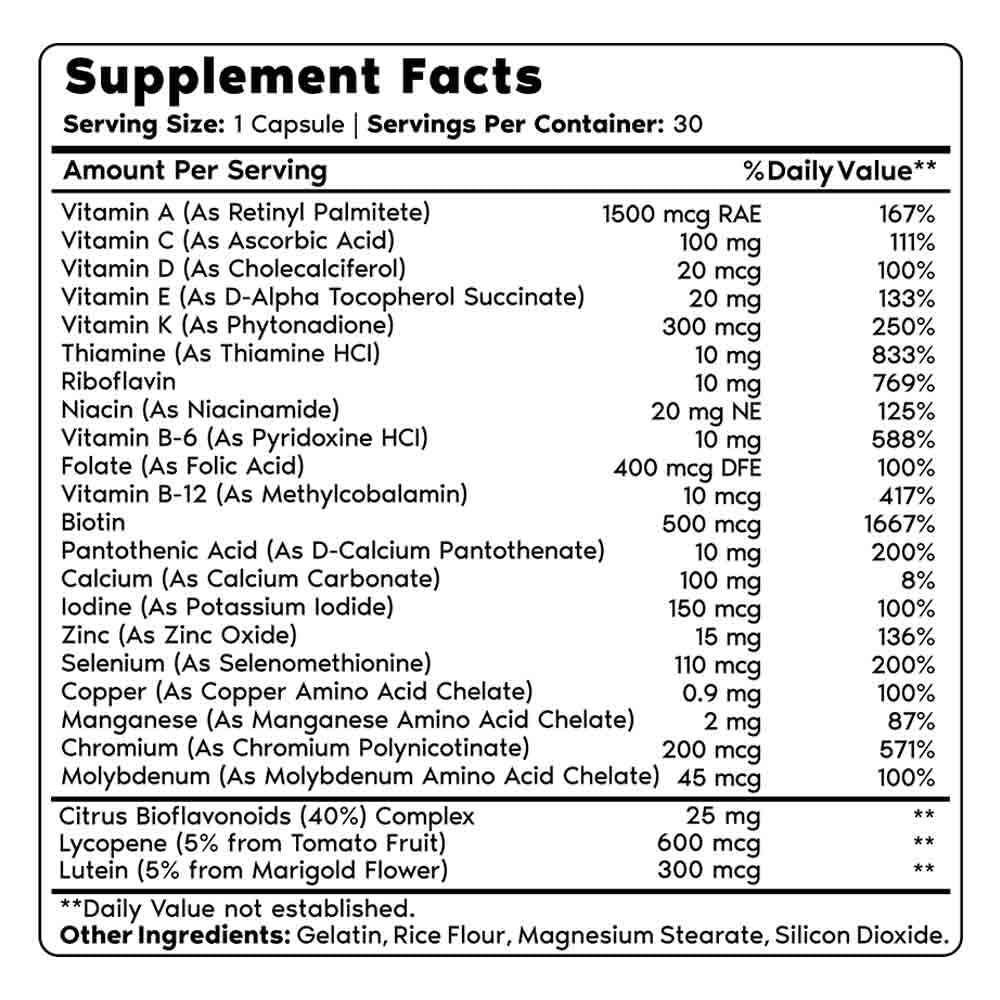 Primal Harvest Multivitamin & Primal Vision – Complete Support for Daily Wellness & Eye Health with Essential Vitamins & Nutrients Primal HarvestUS supplements