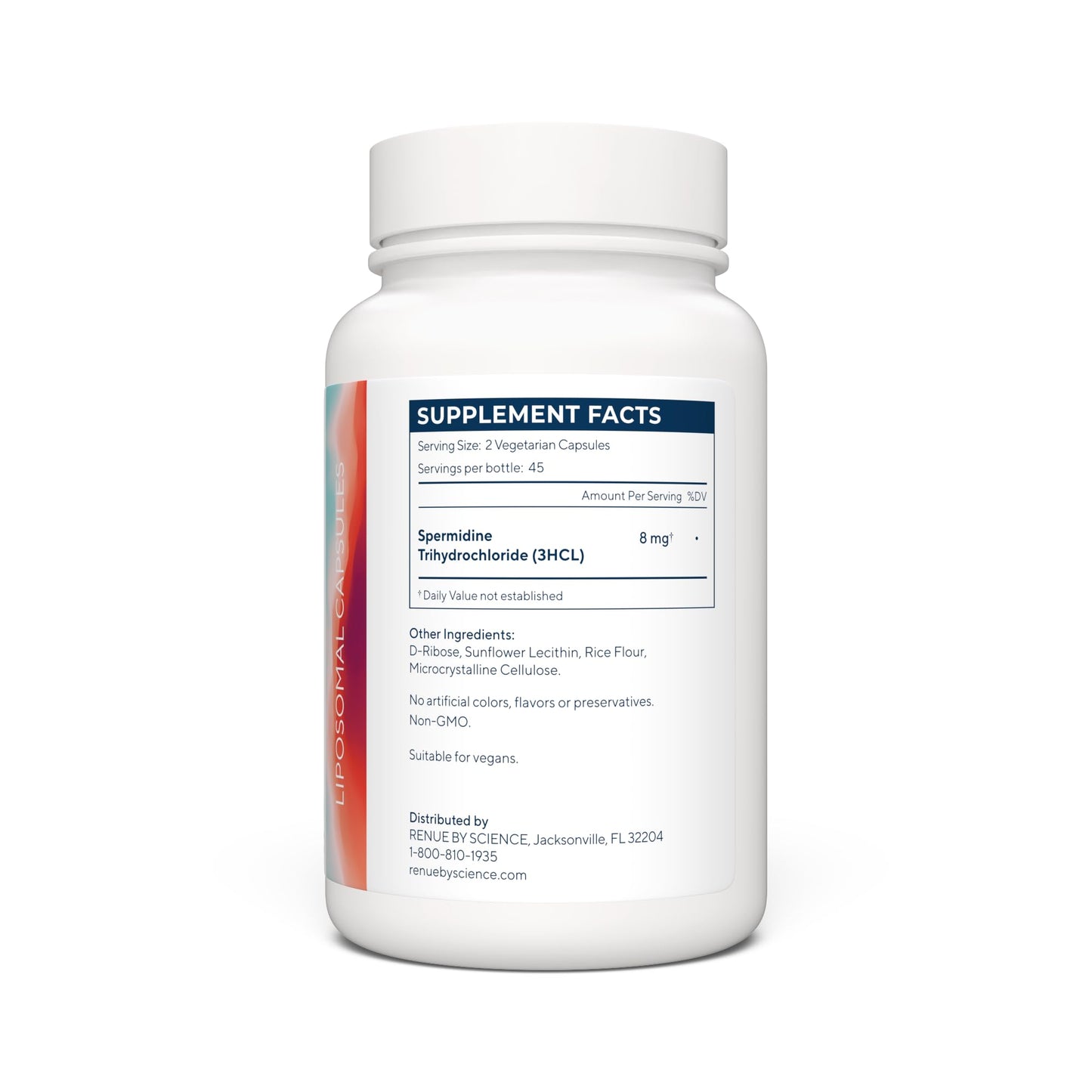 Renue By Science Spermidine Supplements | Liposomal Spermidine Supplements for Women and Men | 90 Capsules - 8mg Spermidine per Serving | Non-GMO & Allergen Free | Made in The USA Third-Party Tested Renue By ScienceUS supplements