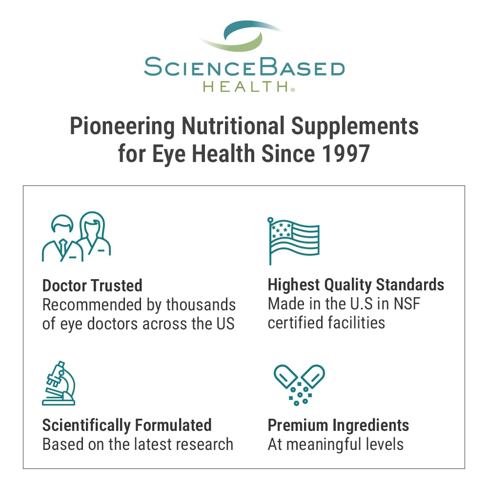 ScienceBased Health MacularProtect AREDS 2 Formula – Eye Health Vitamin & Mineral Supplement with Lutein, Zeaxanthin & B Vitamins for Macular & Vision Support – 60 Capsules ScienceBased HealthAu supplements
