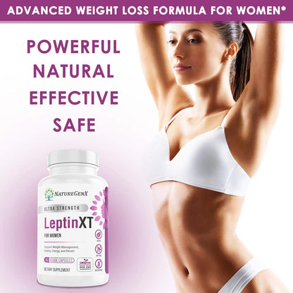 NatureGenX LeptinXT - Leptin Supplements for Weight Loss for Women - Extra Strength NatureGenXUS supplements